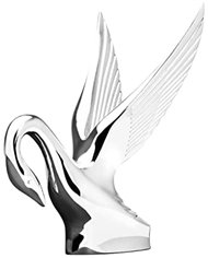GG48007- CHROME CLASSIC SWAN HOODORNAMENT
