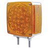 UP38703-45 LED Double Stud Double Face Turn Signal Light (Driver) - Amber & Red LED/Amber & Red Lens