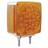 UP38704-45 LED Double Stud Double Face Turn Signal Light (Passenger) - Amber & Red LED/Amber & Red Lens