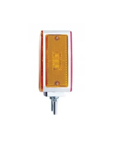 UP38704-45 LED Double Stud Double Face Turn Signal Light (Passenger) - Amber & Red LED/Amber & Red Lens