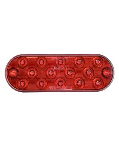 MXM63350R-6" Oval Red STT Thin Profile Surface or Grommet Mount MXM63350R-6" Oval Red STT Thin Profile Surface or Grommet Mount