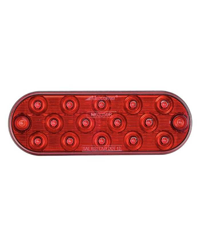 MXM63350R-6" Oval Red STT Thin Profile Surface or Grommet Mount MXM63350R-6" Oval Red STT Thin Profile Surface or Grommet Mount