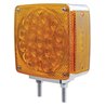 UP38710-45 LED Double Stud Double Face Turn Signal Light - Amber LED/Amber Lens