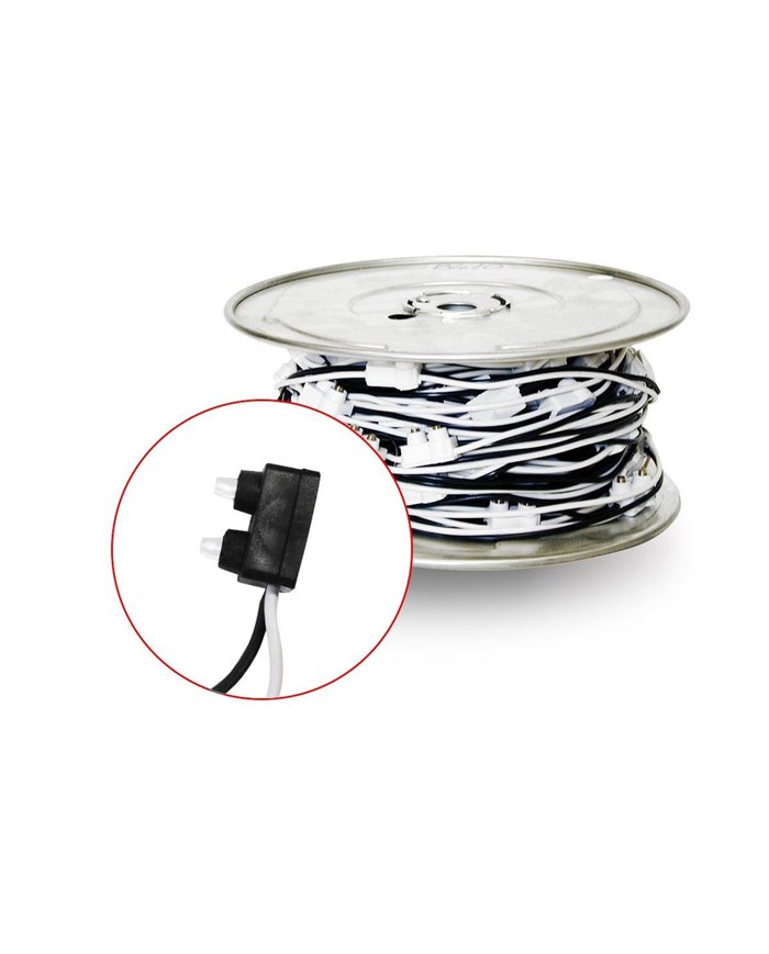 2 Prong 100 ft Roll Wire Harness with 6" Spacing (168 Plugs)"