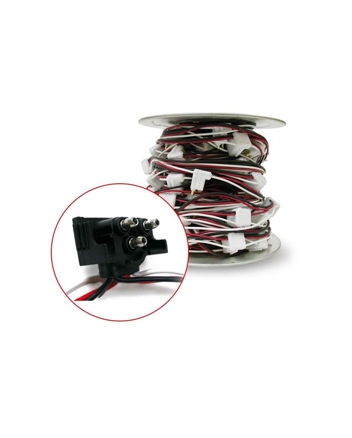 3 Prong 100 ft Roll Wire Harness with 12 Spacing (92 Plugs)" 3 Prong 100 ft Roll Wire Harness with 12 Spacing (92 Plugs)"