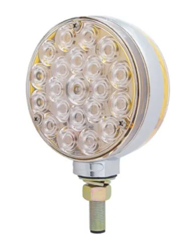 UP38714-42 LED Double Face Turn Signal Light - Amber LED/Clear Lens