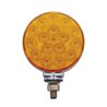 UP38719-34 LED Single Stud Reflector Double Face Turn Signal Light - Amber & Red LED/Amber & Red Lens