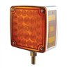 UP38750-52 LED Single Stud Double Face Turn Signal Light (Driver) - Amber & Red LED/Amber & Red Lens