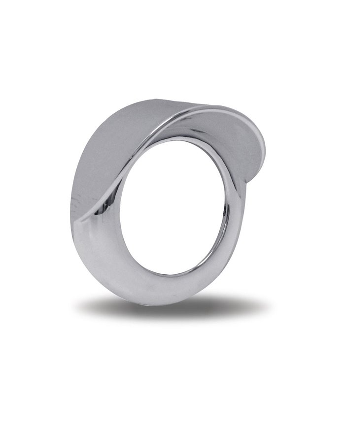 2" Chrome Plastic Twist-On Bezel with Visor" 2" Chrome Plastic Twist-On Bezel with Visor"