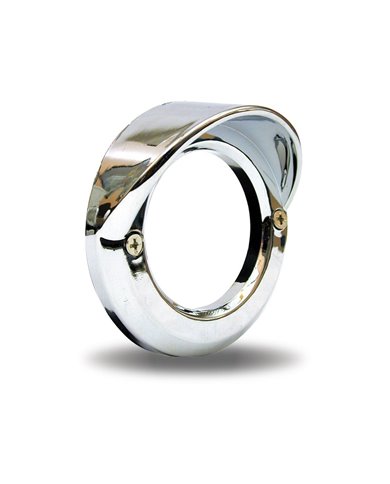 2 1/2" Chrome Plastic Bezel with Visor " 2 1/2" Chrome Plastic Bezel with Visor "