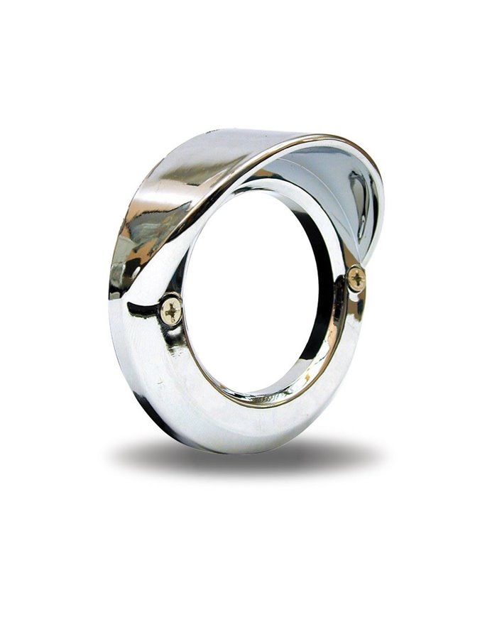 2 1/2" Chrome Plastic Bezel with Visor " 2 1/2" Chrome Plastic Bezel with Visor "