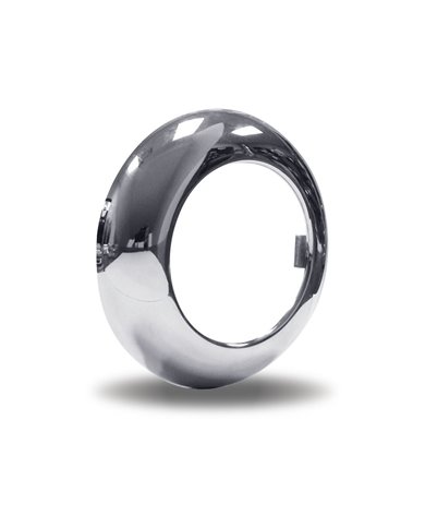 2 1/2" Chrome Plastic Twist-On Bezel" 2 1/2" Chrome Plastic Twist-On Bezel"
