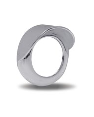 2 1/2" Chrome Plastic Twist-On Bezel with Visor" 2 1/2" Chrome Plastic Twist-On Bezel with Visor"