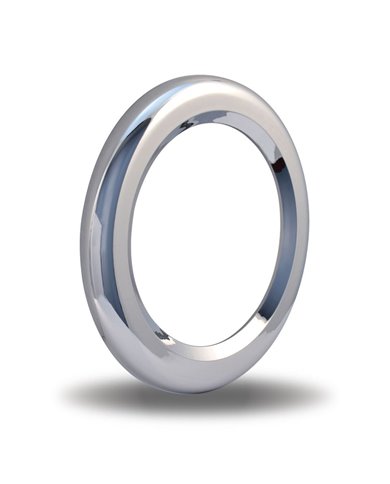 4" Chrome Plastic Twist-On Bezel" 4" Chrome Plastic Twist-On Bezel"