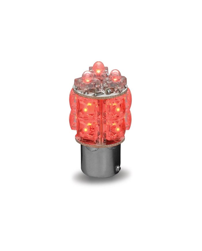 Red Square One Function LED Light - Twist In (13 Diodes)