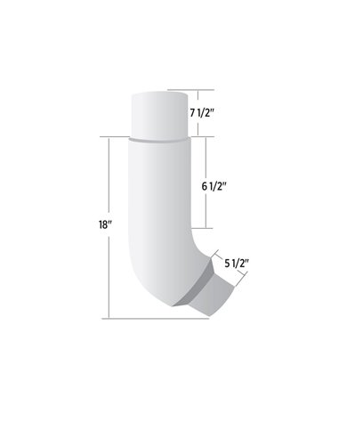 Peterbilt 379 6" - 5" Reduced O.D. 55? Chrome Elbow" Peterbilt 379 6" - 5" Reduced O.D. 55? Chrome Elbow"
