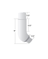 Peterbilt 379 6" - 5" Reduced O.D. 55? Chrome Elbow" Peterbilt 379 6" - 5" Reduced O.D. 55? Chrome Elbow"