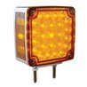 UP38757-52 LED Double Stud Double Face Turn Signal Light (Passenger) - Amber & Red LED/Amber & Red Lens
