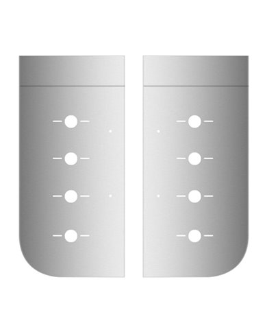 Kenworth W900L Hood Battery Box Filler Panel with 8 Slotted Light Holes (1997+) Kenworth W900L Hood Battery Box Filler Panel with 8 Slotted Light Holes (1997+)
