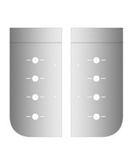 Kenworth W900L Hood Battery Box Filler Panel with 8 Slotted Light Holes (1997+) Kenworth W900L Hood Battery Box Filler Panel with 8 Slotted Light Holes (1997+)