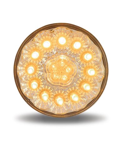 4ö Super Diode Clear Amber Stop, Turn & Tail LED (17 Diodes)" 4ö Super Diode Clear Amber Stop, Turn & Tail LED (17 Diodes)"