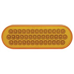 UP38784-40 LED Oval Turn Signal Light - Amber LED/Amber Lens