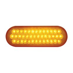 UP38784B-40 LED Oval Turn Signal Light - Amber LED/Amber Lens (Bulk)