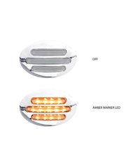 Small Marker Flatline Clear Amber LED (13 Diodes)