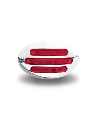 Small Marker Flatline Clear Red LED (13 Diodes) Small Marker Flatline Clear Red LED (13 Diodes)