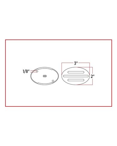 Small Marker Flatline Clear Red LED (13 Diodes) Small Marker Flatline Clear Red LED (13 Diodes)