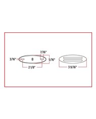 Small Marker Flatline Blue LED (8 Diodes)