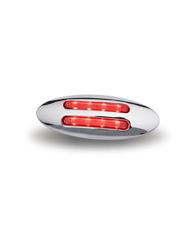 Small Marker Flatline Clear Red LED (8 Diodes) Small Marker Flatline Clear Red LED (8 Diodes)