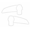 UP29051-Stainless 2008+ Kenworth T660/T370 Air Intake Logo Trim