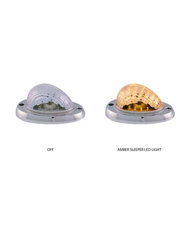 Freightliner Century, Columbia & Coronado Sleeper Clear Amber LED with Base (35 Diodes)" Freightliner Century, Columbia & Coronado Sleeper Clear Amber LED with Base (35 Diodes)"
