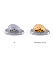Freightliner Century, Columbia & Coronado Sleeper Clear Amber LED with Base (35 Diodes)"