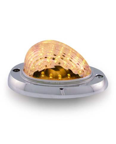 Freightliner Century, Columbia & Coronado Sleeper Clear Amber LED with Base (35 Diodes)" Freightliner Century, Columbia & Coronado Sleeper Clear Amber LED with Base (35 Diodes)"