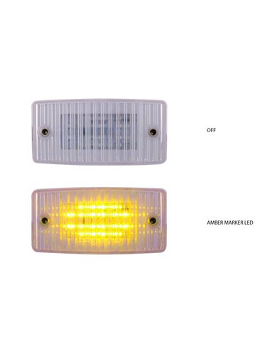 Freightliner Cab Clear Amber LED (20 Diodes) Freightliner Cab Clear Amber LED (20 Diodes)