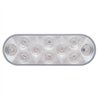 UP38829-10 LED 6" Oval Auxiliary/Utility Light - White LED/Clear Lens