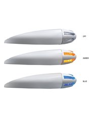 Dual Flatline Peterbilt Cab Amber/Blue LED with Housing (46 Diodes)