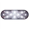UP38829-10 LED 6" Oval Auxiliary/Utility Light - White LED/Clear Lens