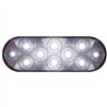 UP38829B-10 LED 6" Oval Auxiliary/Utility Light - White LED/Clear Lens (Bulk)