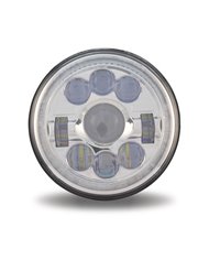 7" Round Slim Back LED Headlight for Motorcycles - Chrome Housing (1320 Lumens) 7" Round Slim Back LED Headlight for Motorcycles - Chrome Housing (1320 Lumens)