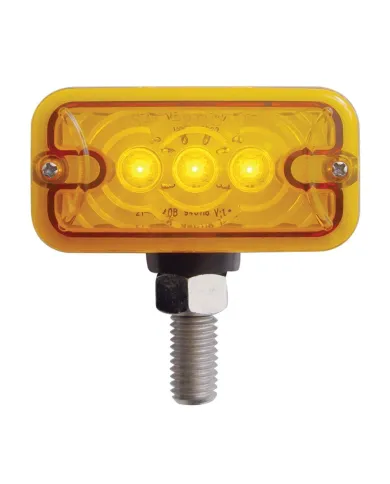 UP38840-6 LED Double Face Light - T-Mount - Amber & Red LED/Amber & Red Lens
