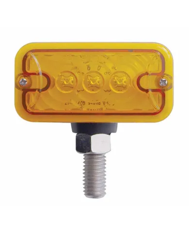 UP38840-6 LED Double Face Light - T-Mount - Amber & Red LED/Amber & Red Lens