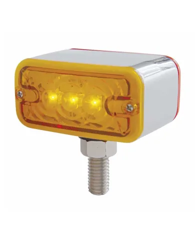 UP38840-6 LED Double Face Light - T-Mount - Amber & Red LED/Amber & Red Lens