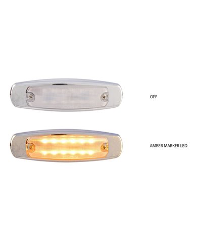 Peterbilt Clear Amber LED (12 Diodes) Peterbilt Clear Amber LED (12 Diodes)