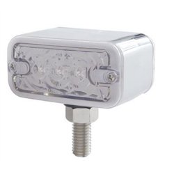 UP38841-6 LED Double Face Light - T-Mount - Amber & Red LED/Clear Lens