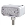 UP38841-6 LED Double Face Light - T-Mount - Amber & Red LED/Clear Lens