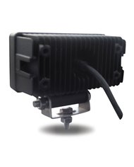 Universal White Cree Rectangular Work Light - Clear Lens - Black Housing (2 Diodes) - 2400 Lumens