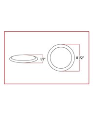 Large Ultra-Thin LED Ceiling Lamp with Touch Switch - 2 Function (144 Diodes)